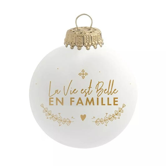 Boule de Noël - La vie est belle en famille